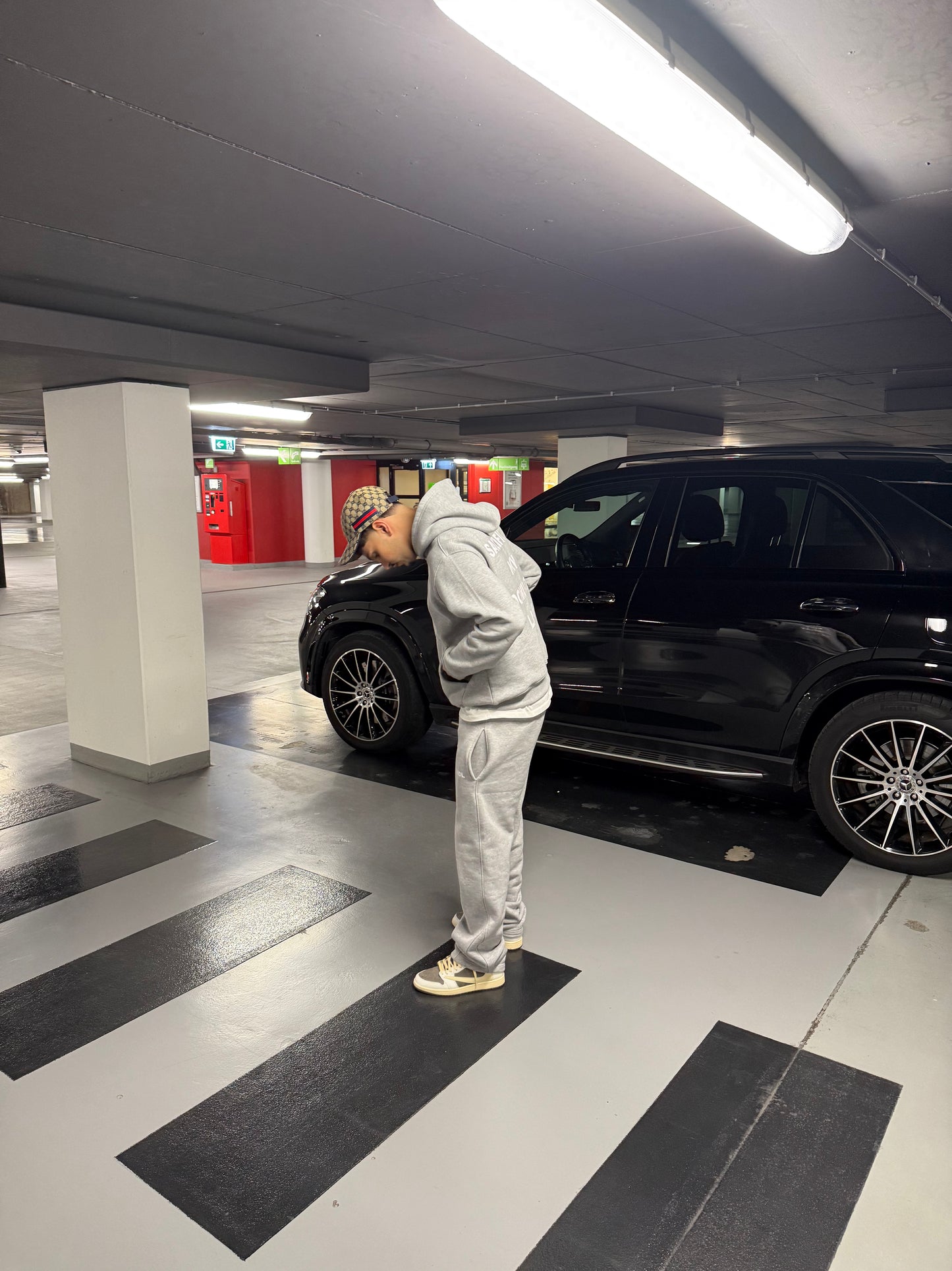 Grey Backprinted Tracksuit