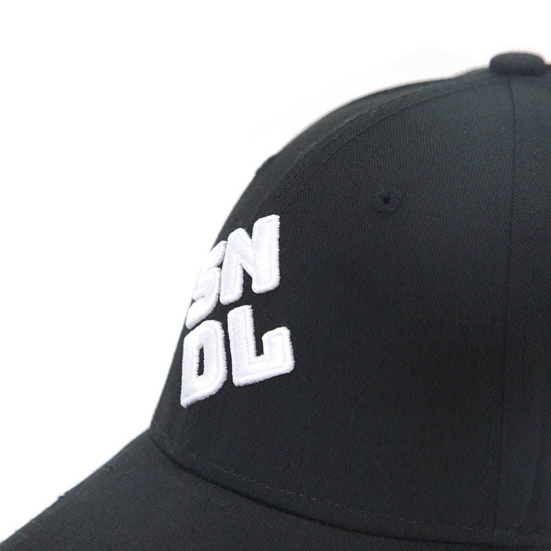 Black Damaged Baseball Cap