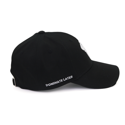 Black Damaged Baseball Cap