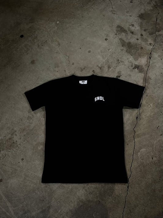 Black Backprinted T-Shirt